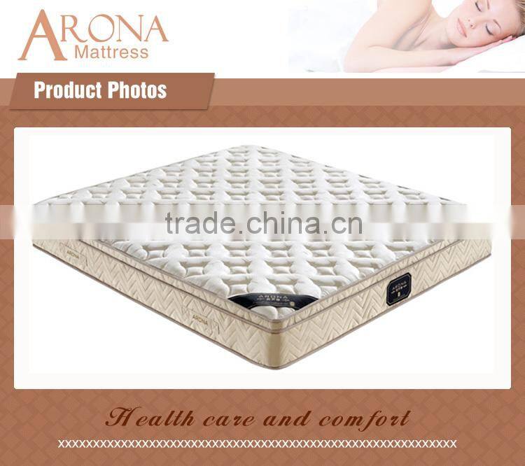 high quality home furniture commerce queen size euro top pocket spring mattress