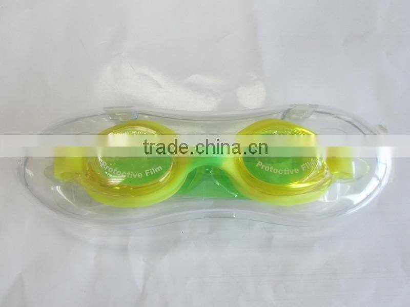 Junior swimming goggles with water transfer logo printing
