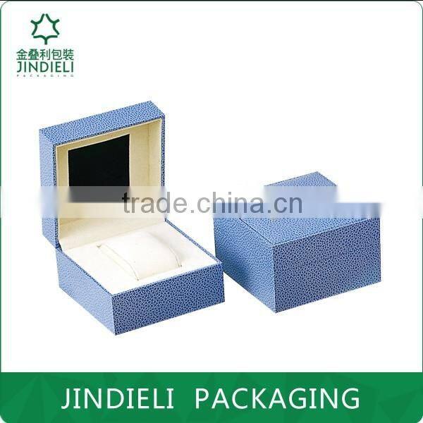 beautiful blue hot sale nice leather watch gift box packaging