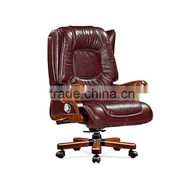 High quality!boss office chair Classic Antique Wood Office Chair Furniture