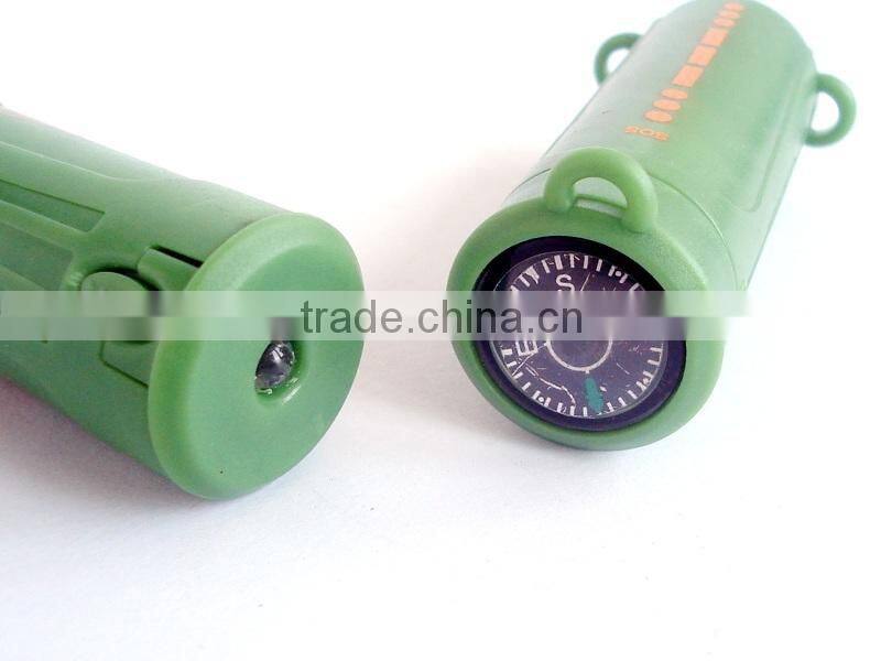 10 in 1 function emergency survival kit fire starter with led lamp compass