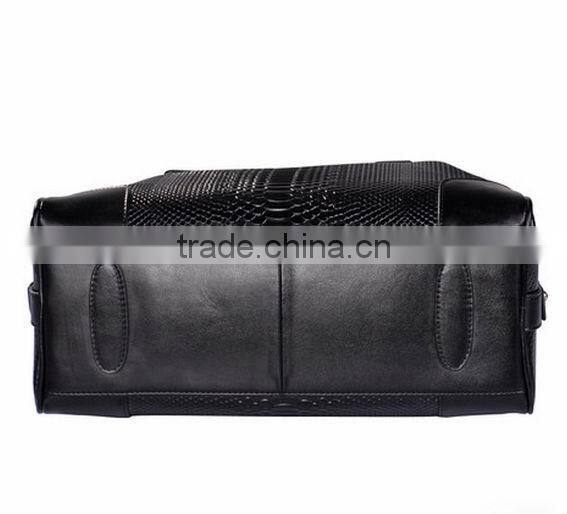 2016 black python leather women bags