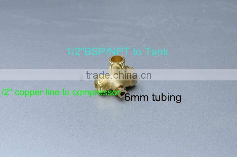 Horizontal check valve for air compressor