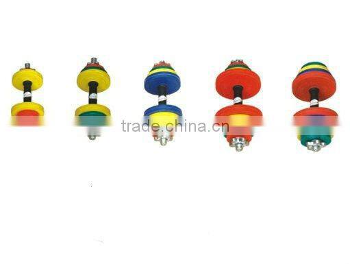 Teenloon lastest color rubber dumbbell set