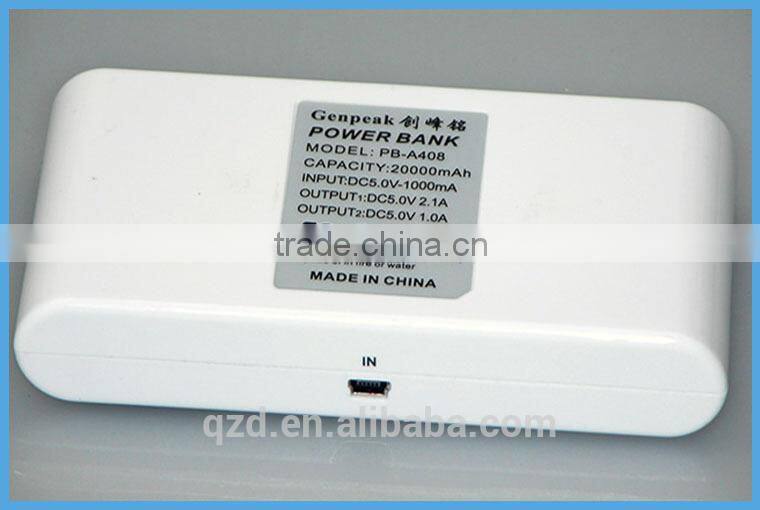 Fast charged high quality power bank 24000mah