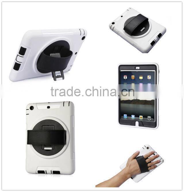 360 rotation ShockProof Heavy Duty Case With Touch Screen Stand for iPad Air