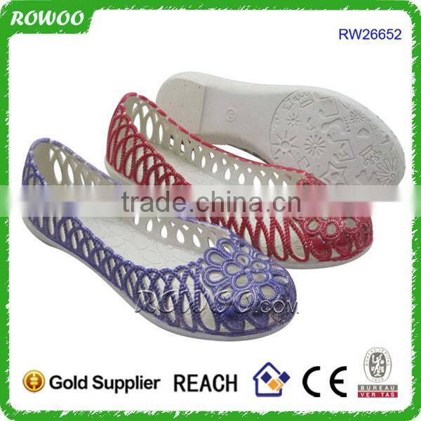 Comfortable jelly wedge PVC shoes nurse shoes with wedge heels