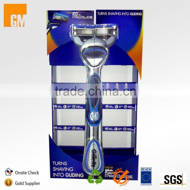 Goodmate POP Cardboard Gillette Display Stands