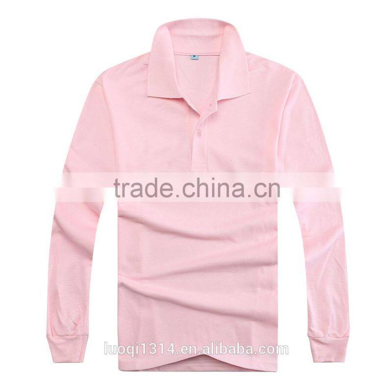 Cheap New Fashion Men's Sweater Casual Polo Shirt, Blank Custom Polo Tshirt, Long Sleeve Polo