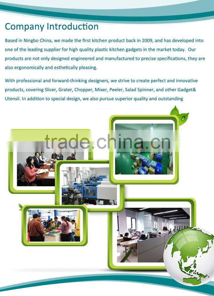 2015 New Arrival 3 in 1 Plastic Garlic chopper Garlic press