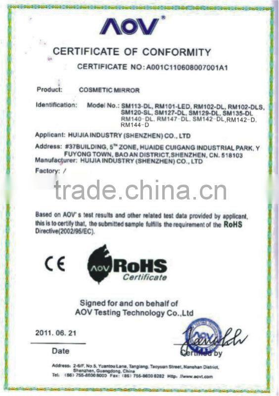 high quality metal framed mirror cosmetic mirrors for makeup