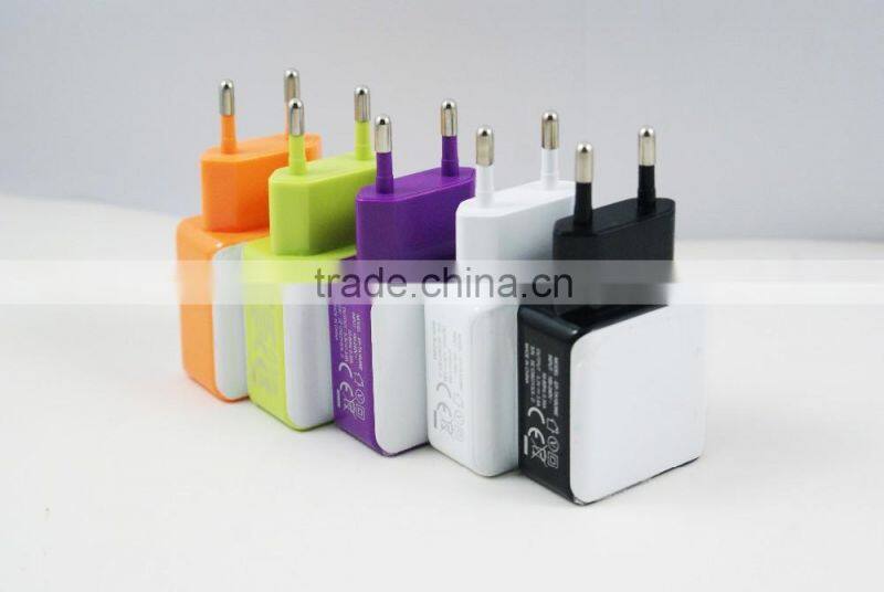 Dual EU US 5V 2A plug USB Wall Charger Adapter For iPhone 4 5 6 For Samsung