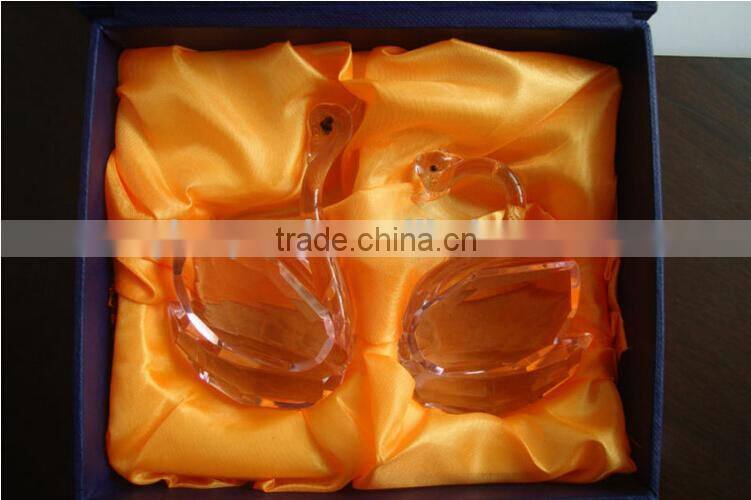 beautiful colorful gift crystal swan