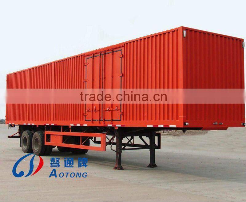 Cargo box semi trailer