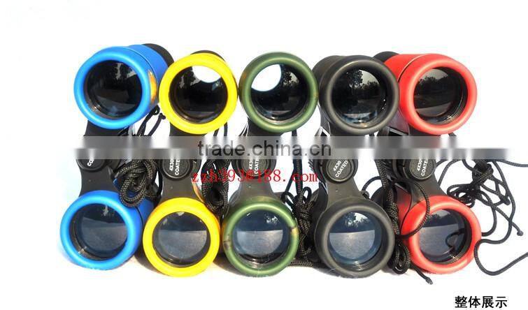 Environmental color toy binoculars , children binoculars ,kids plastic gift binoculars Environmental rubber toy telescope 4X30