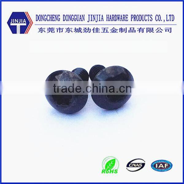 m2.5*7 mini metric machine screws black torx button screws