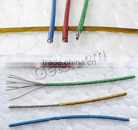 colorful With Plastic Spool & Nylon Coated Rubber Rope Tiger Tail Wire 785601