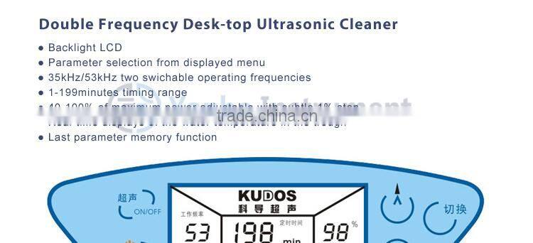 Desk-top Double Frequencies laboratory large industry ultrasonic cleaner ce