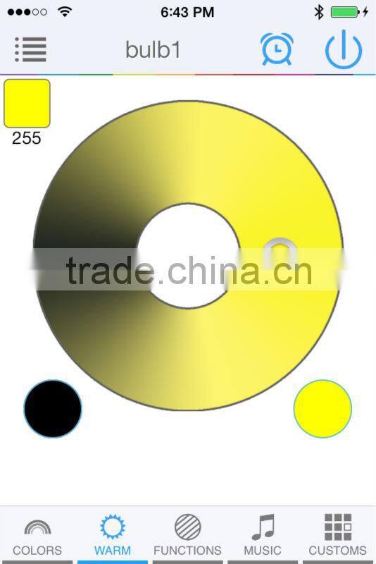 Music Alarm Group Bluetooth App Controlled Multi-Coloured Smart LED Bulb Bayonet B22