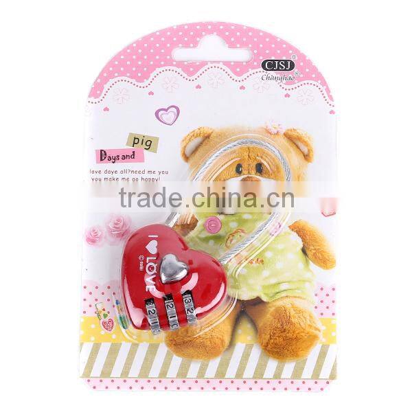 small retractable luggage cable combination padlocks