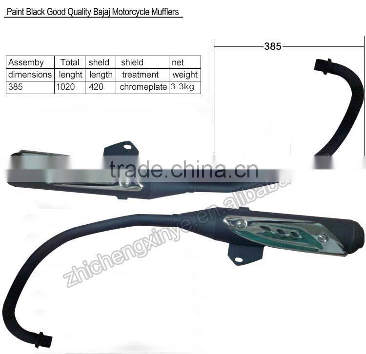 Paint Black Good Quality Bajaj Motorcycle Mufflers