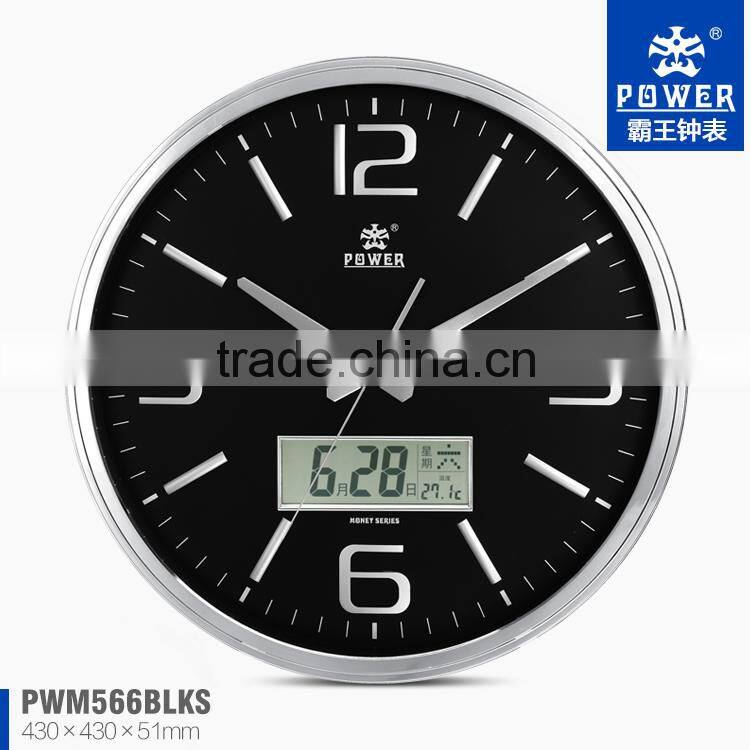 multifunctional promotional 2014 calendar wall clock