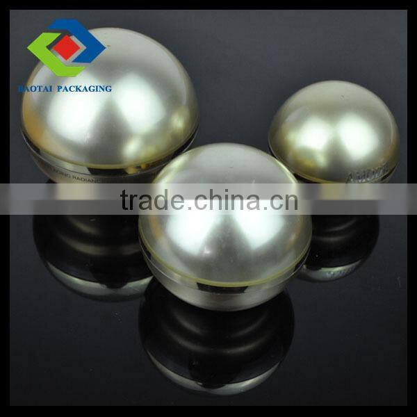 15g gold acrylic round ball package cream jar hot sale