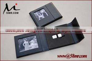 Fabric Linen Special Paper USB Flash Drive Magnet Storage Packaging Gift Box