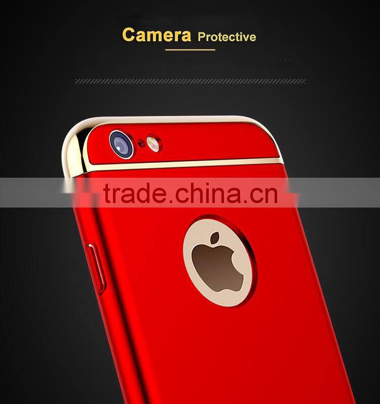 3 in 1 Combo With Holder Mobile Phone Case For iPhone 6 Plus