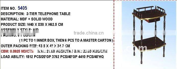 wooden telephone stand