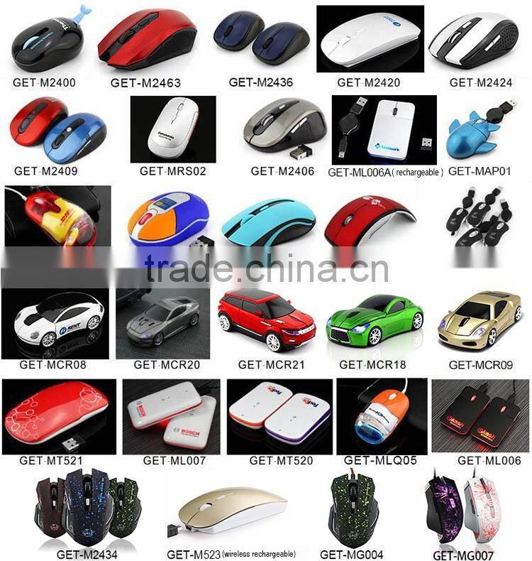 2.4Ghz Computer Rechargeable USB RoHS Mouse Liquid Wireless