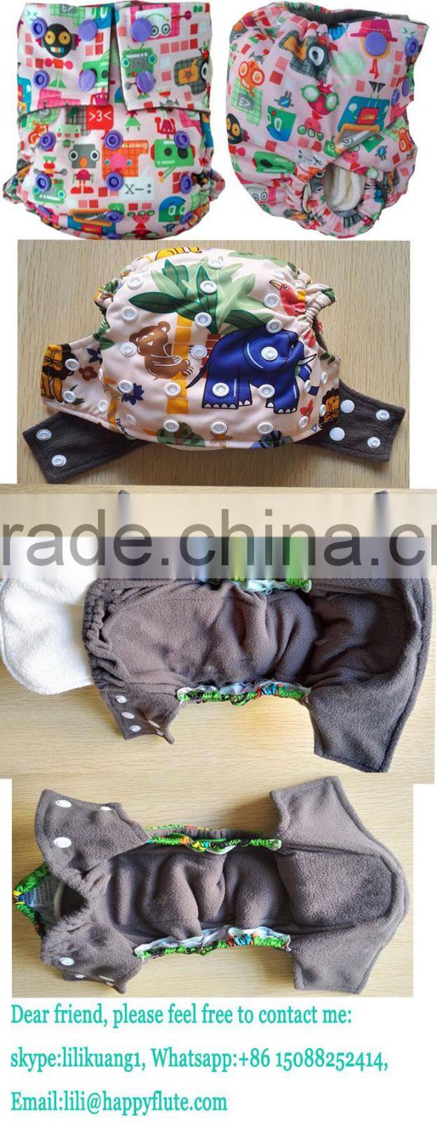 free sample wholesale happy flute reusable cloth diaper super absorbent diaper insert factory