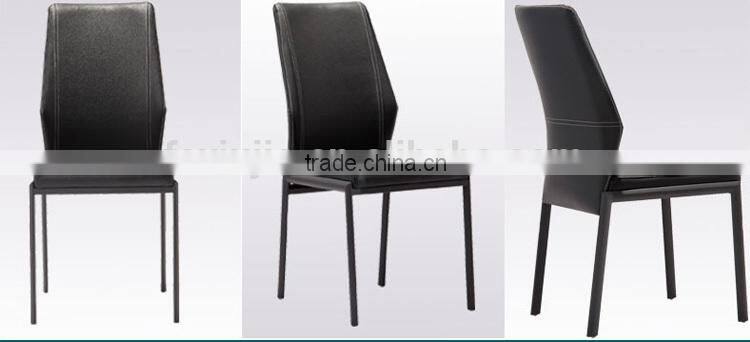 Z656-2 Modern Leather Metal Chair For Dining Room