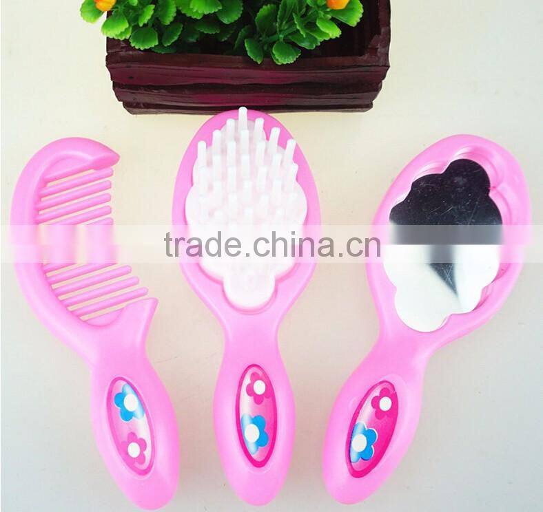 Kids Toys Plastic Mirror Comb Smooth Hair Comb Set