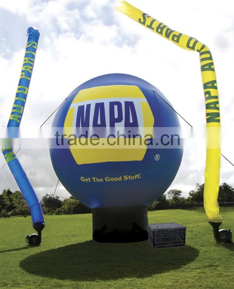 pvc balloon,15' inflatable logo globe for sale