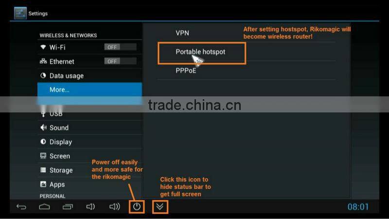 Rikomagic MK802 IIIS MINI PC Blue Tooth Mobile Remote Control RK3066 A9 1GB RAM 8G ROM kodi