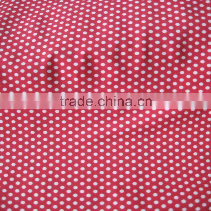 simple blue polka dot polyester fabric