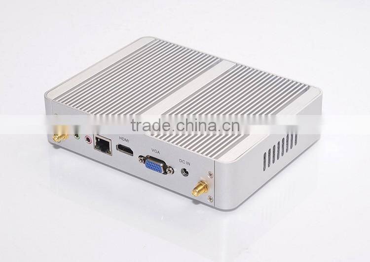 2015 Latest Design SSD+ 1*2.5 Inch HDD Cost Effetive Dual-Core Fanless Pc