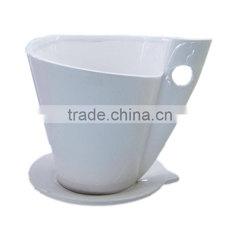 ceramic flower pot with saucer