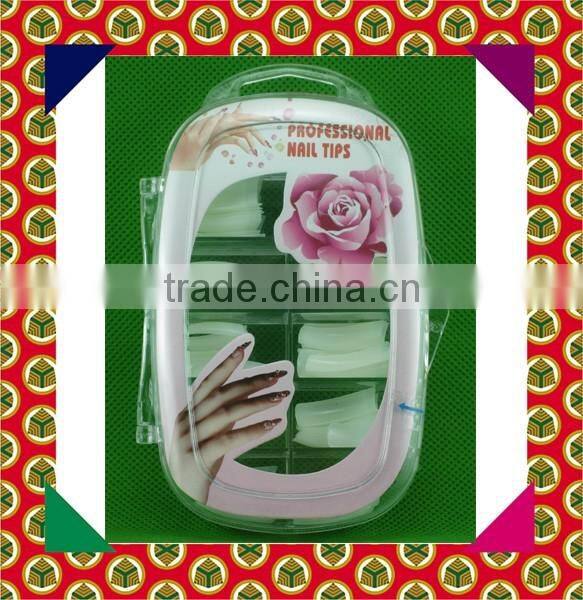 High quality 1 box ABS white clear natural color french nail art tips