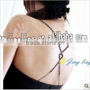 2012 lastest rhinestone and crystal butterfly knot bra strap for sale