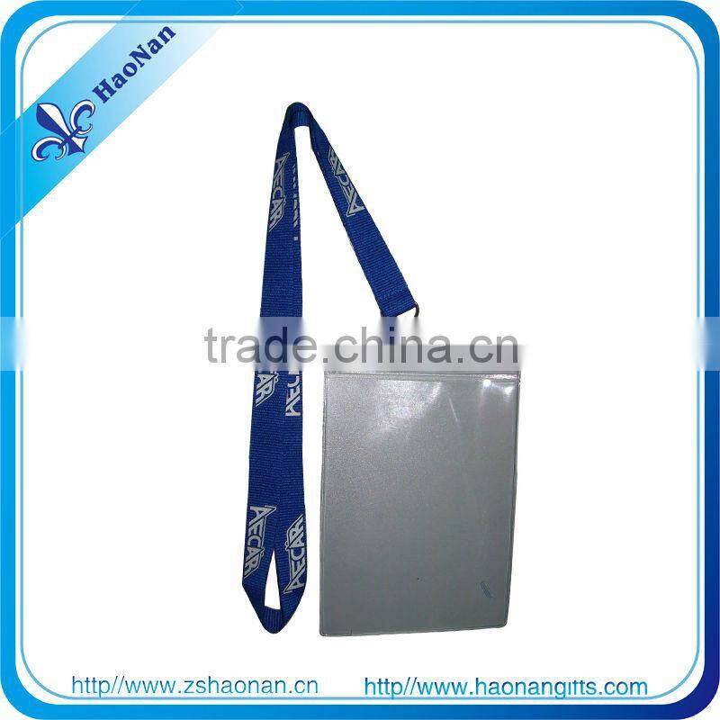 hard plastic id card holder lanyard