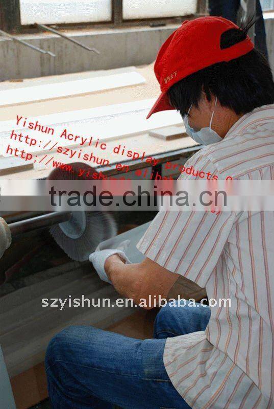 acrylic clear wall mounted shoe storage dispaly racks