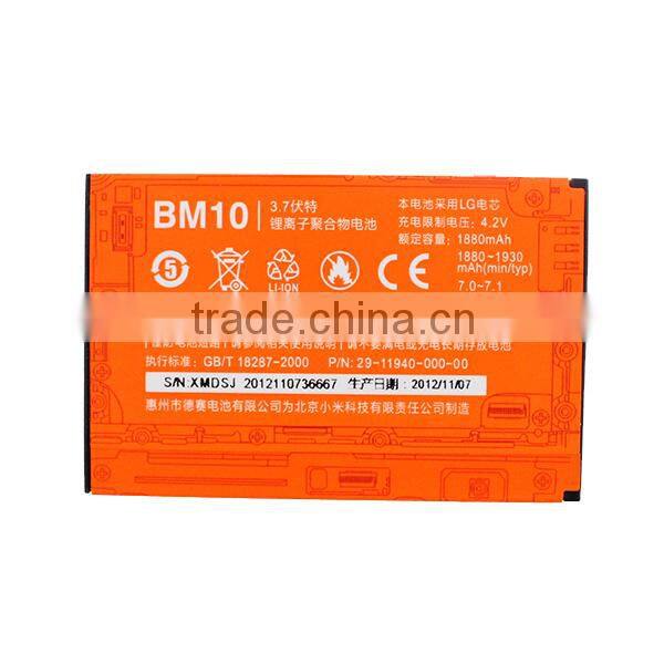High Quality 1930mAh Replacement Mobile Phone Battery for MIUI BM10