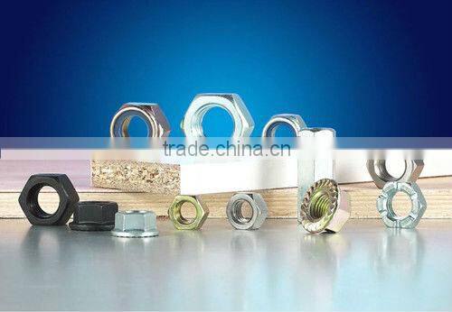 WHITE YELLOW ZINC PLATED DIN 934 HEX NUT