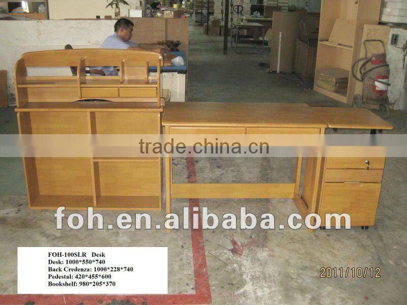 Modular Student Dormitory Desk, Home Bedroom Desk of Different Material Options (FOH-100SLR)