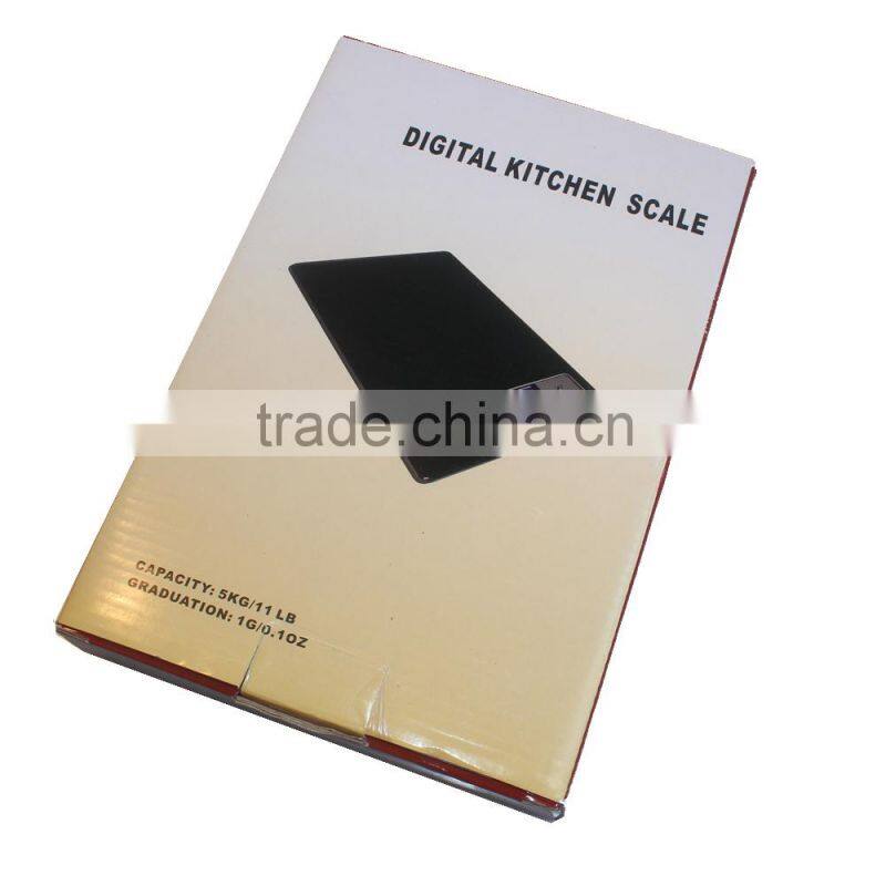 5kg/1g Digital Food kitchen scale with Touch panel and time display function
