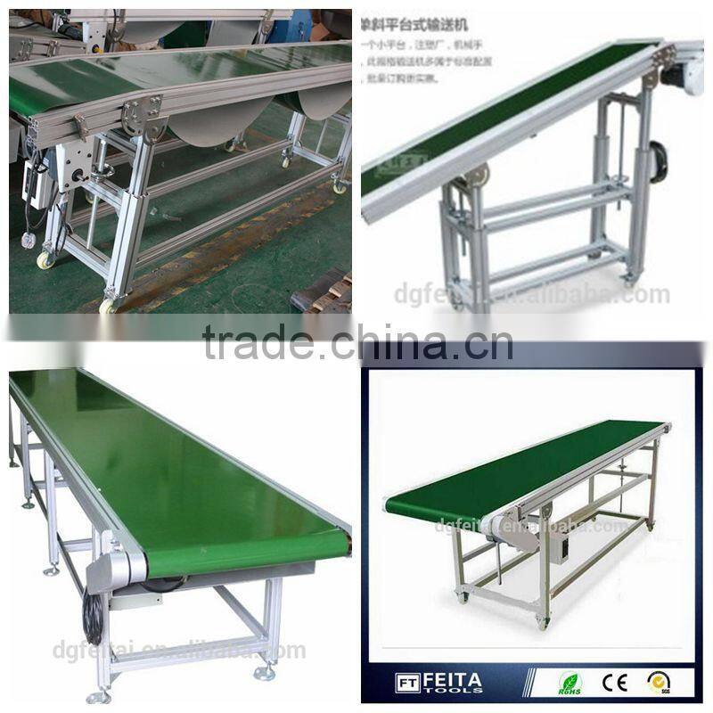 Customized Aluminum Monoclinic Belt Conveyors Platform Factory Production Belt Conveyor