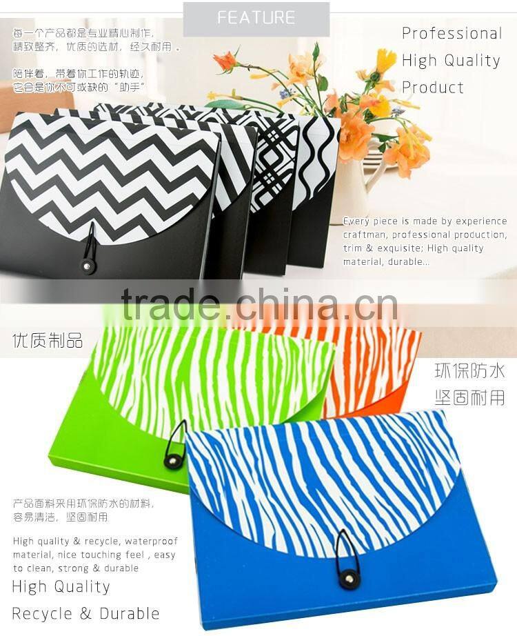 High Quality A4 Plastic Expandable File Wallet With Elastic Closure