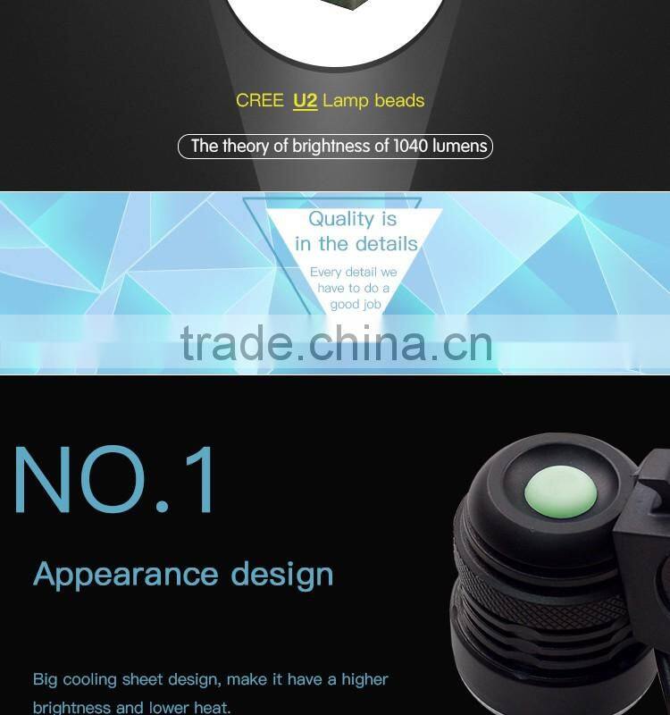 save 20% Strong Brightness 3000 LUMEN 3 XML U2 led chargeable headlamp bike light